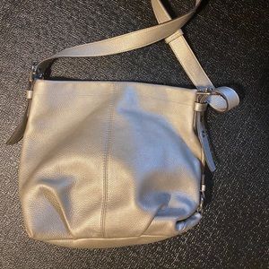 COACH silver handbag in excellent condition